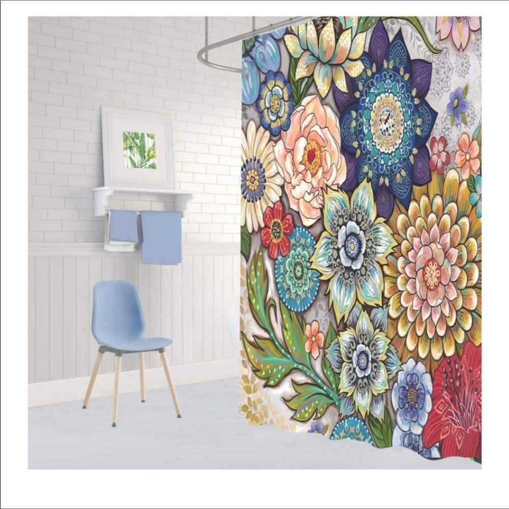 🆕️ Boho Floral Shower Curtain
69W X 70L

Inches